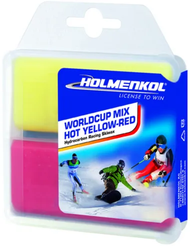 Holmenkol Worldcup Mix Hot yellow/red 2x35gr.