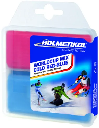 Holmenkol Weltcup Mix Cold Red/Blue 2x35gr.